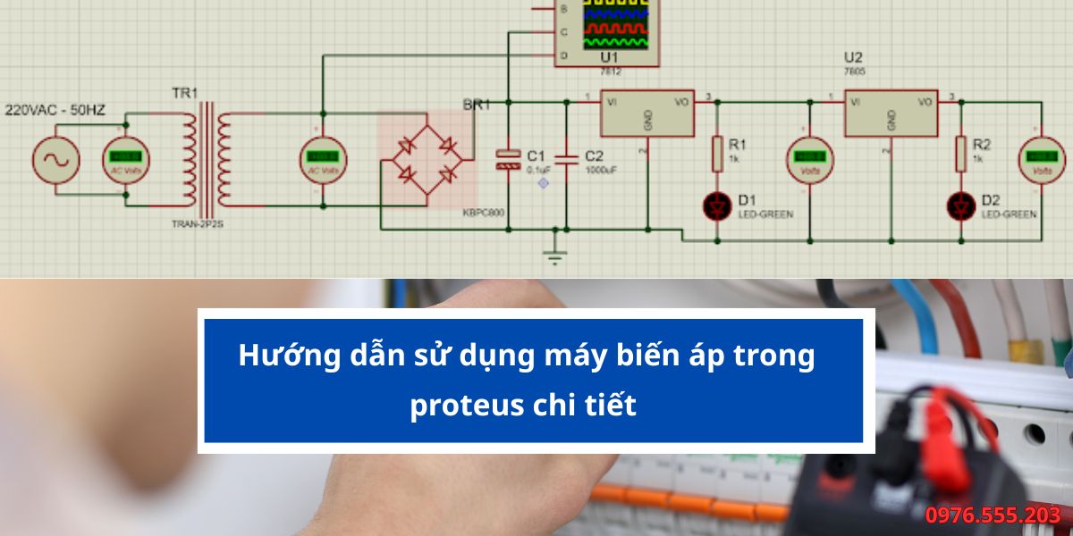 biến áp trong proteus