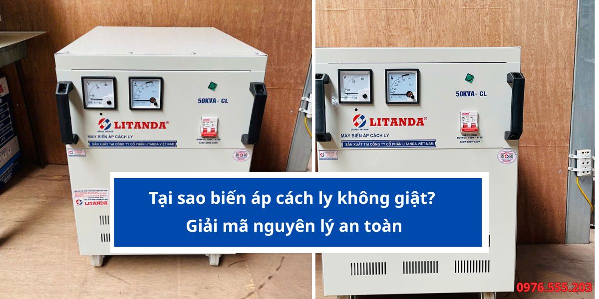 tại sao biến áp cách ly không giật